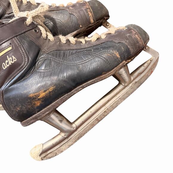Vintage CCM Tacks Hockey Skates 1969–73 Made in Canada Prolite Holders ~ Size8.5 main image 10